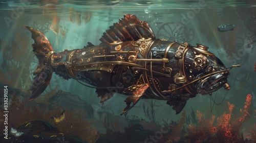  Steampunk Coelacanth. photo