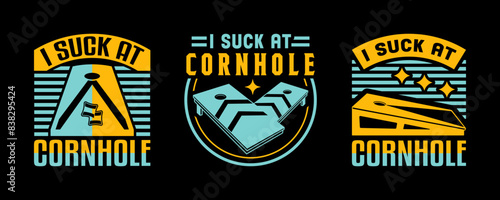 I Suck At Cornhole SVG Cornhole Game Tshirt Bundle Cornhole Quote Design, TG 0014