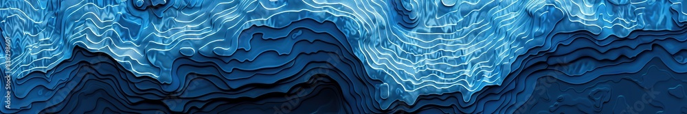 Abstract blue topographic lines on dark background. Abstract blue topographic lines on dark background.