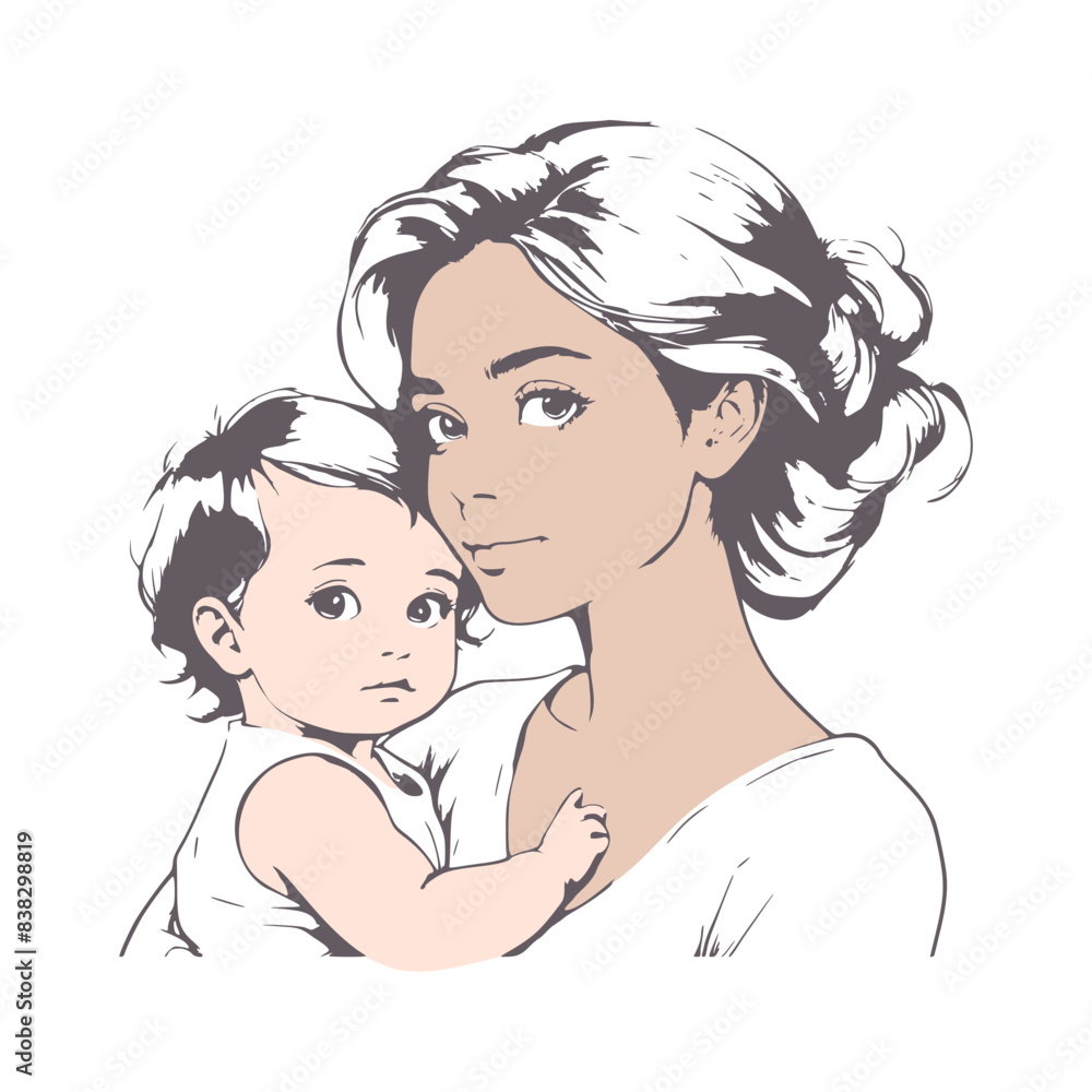 Happy caring young mother with little baby infant in hands. Loving mom with newborn excited with motherhood. Parenthood and maternity. Happy caring young mother with little baby infant in hands. Loving mom with newborn excited with motherhood. Parenthood and maternity.