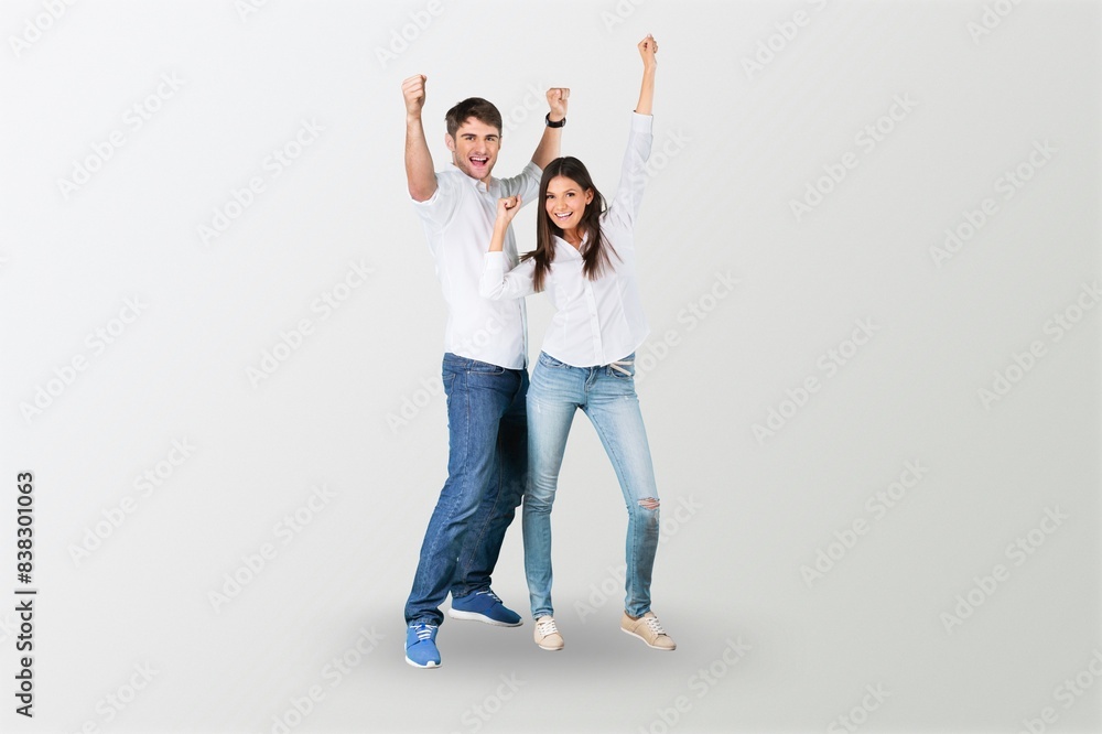 Friendship And Relationship happy couple Posing Together Friendship And Relationship happy couple Posing Together