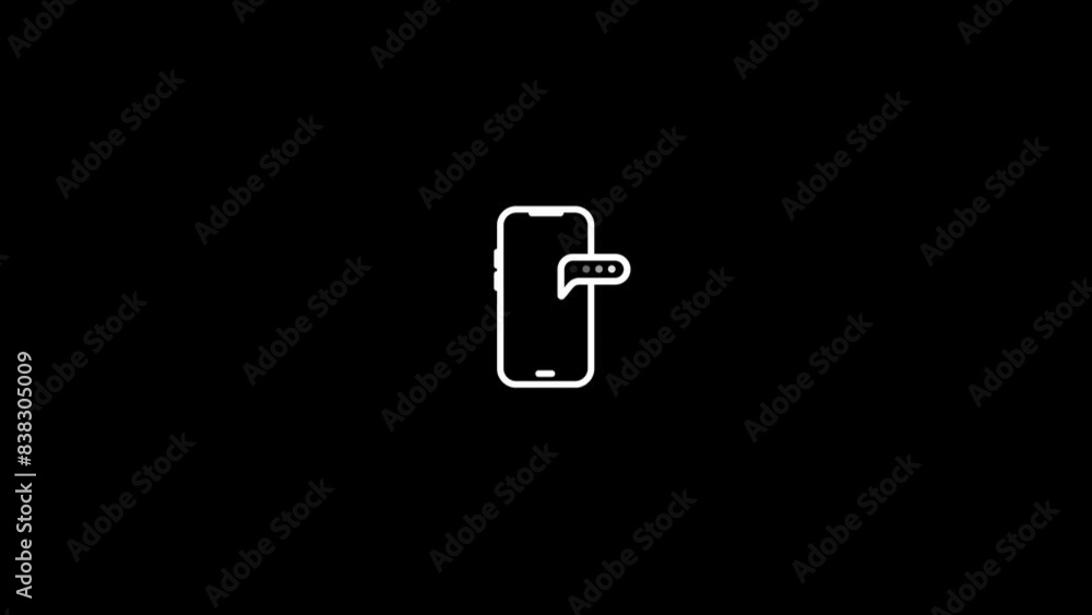 mobile phone coming text or OTP Icon concept video.Impotent OTP coming on phone concept mobile phone coming text or OTP Icon concept video.Impotent OTP coming on phone concept