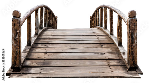 wooden bridge in the forest