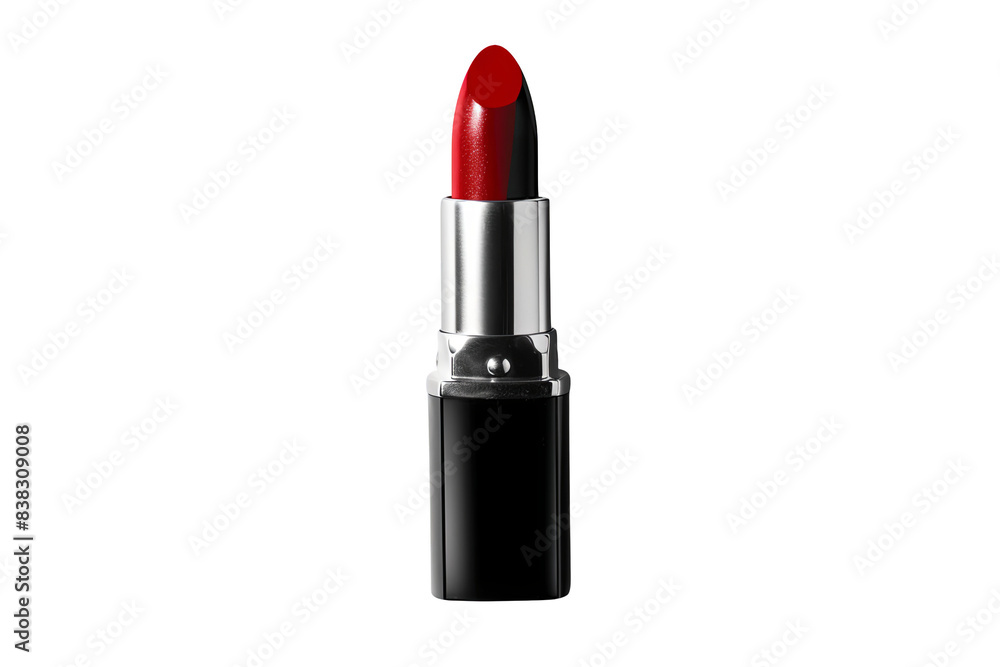 High-quality red lipstick with a sleek black and silver case, perfect for creating bold and elegant makeup looks. High-quality red lipstick with a sleek black and silver case, perfect for creating bold and elegant makeup looks.