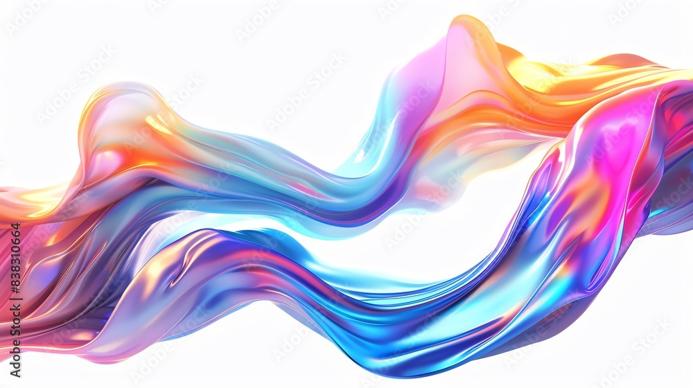 Dynamic swirl of colorful abstract waves on a white background, showcasing vibrant hues and fluid motion, perfect for creative projects. Dynamic swirl of colorful abstract waves on a white background, showcasing vibrant hues and fluid motion, perfect for creative projects.