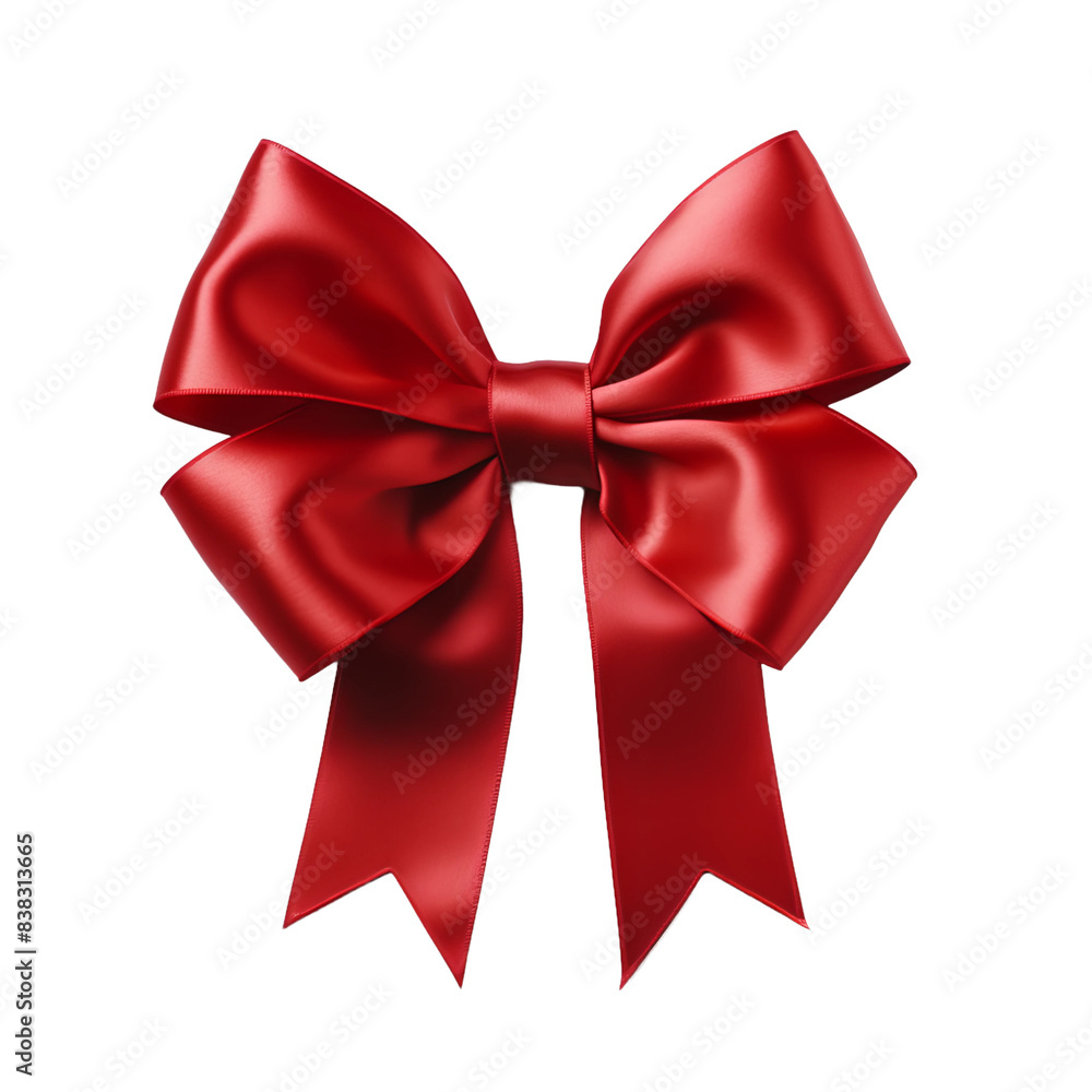 red bow isolated on white red bow isolated on white