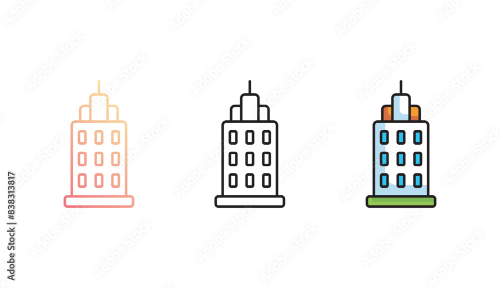 Tower icon design with white background stock illustration Tower icon design with white background stock illustration