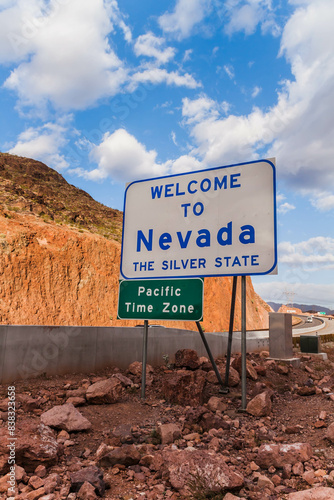 Welcome to Nevada sign near Hoover Dam