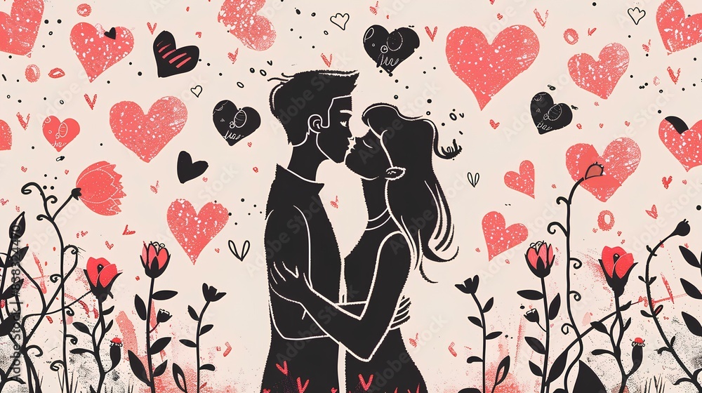Fototapeta premium lover valentine