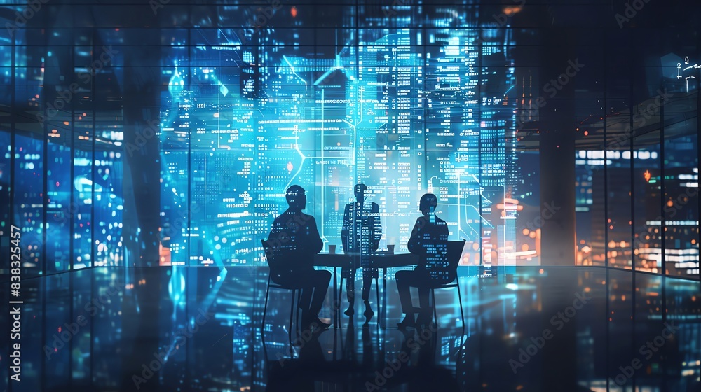 Obraz premium Business finance meeting with investment bankers