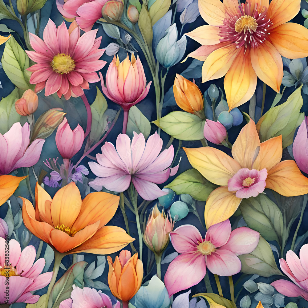custom made wallpaper toronto digitalFlower background 