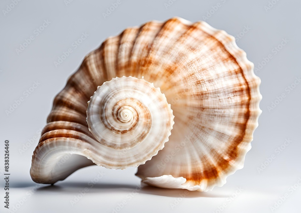 A Beautiful Sea Shell isolated on white Background A Beautiful Sea Shell isolated on white Background