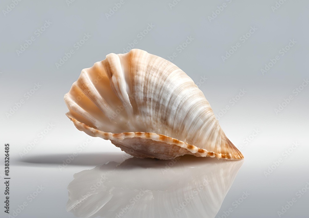 A Beautiful Sea Shell isolated on white Background A Beautiful Sea Shell isolated on white Background