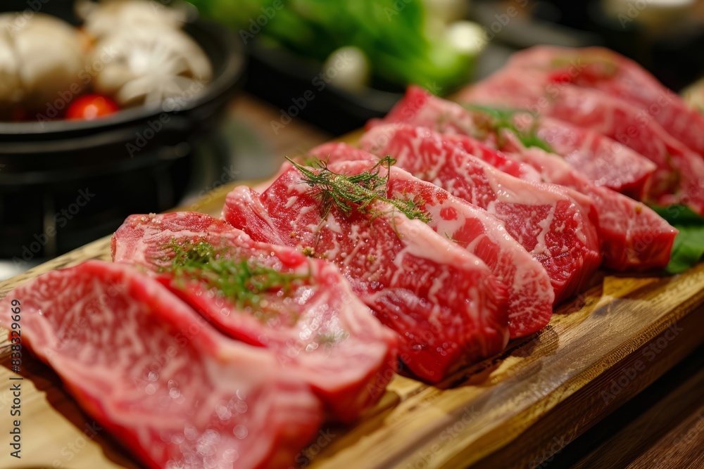 raw beef steak with vegetables generative ai raw beef steak with vegetables generative ai