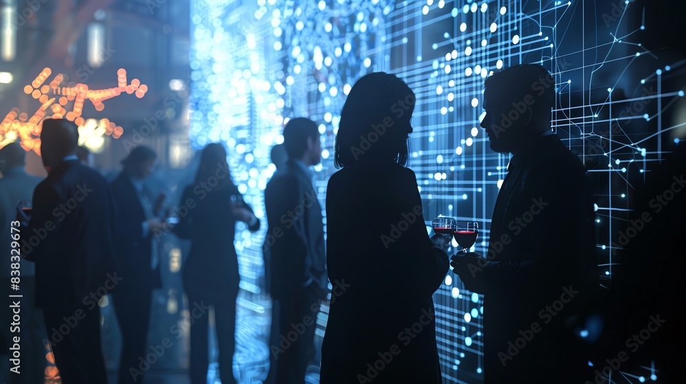 Business people at a networking event Business people at a networking event