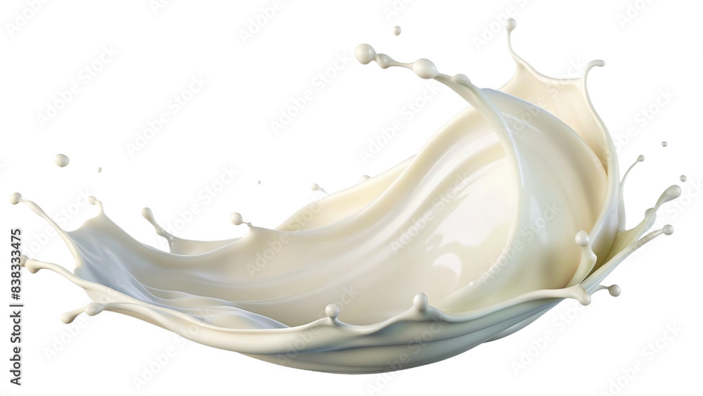 Splash of milk or cream, cut out Splash of milk or cream, cut out