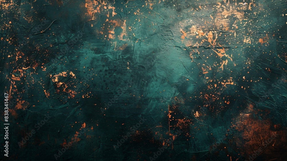 Obraz premium Close up view of abstract dark grunge background. Dark wall texture