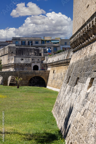 Obraz na płótnie Medieval Norman-Swabian Castle (Castello Normanno-Svevo), Bari, Italy, Apulia w salonie