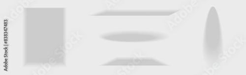 Wallpaper Mural Shade and Shadow Grey Fall Effect Vector Set Torontodigital.ca