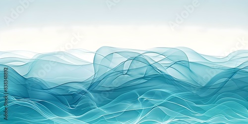Turquoise blue ocean waves seascape digital art pattern for summer themes. Concept Digital Art, Turquoise Blue, Ocean Waves, Seascape, Summer Themes