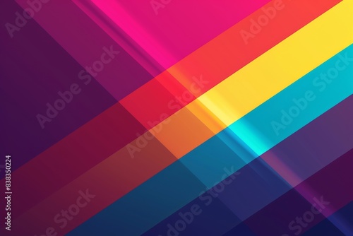 Free Download Abstract rainbow stripes with shadow on a dark background symbolizing LGBTQ pride and creativity in a vibrant digital illustration - GFXLoad