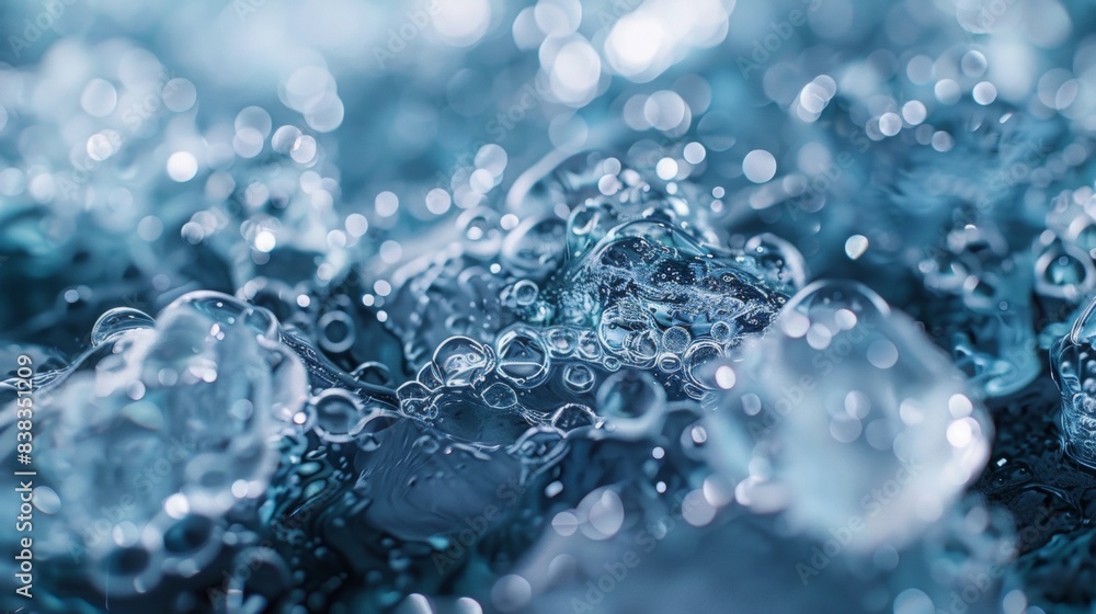 Ice dissolving in water. Ice dissolving in water.