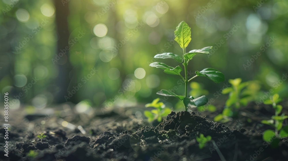 CO2 emission reduction concept, clean and friendly environment without carbon dioxide emissions. Planting trees to reduce CO2 emissions, environmental protection concept CO2 emission reduction concept, clean and friendly environment without carbon dioxide emissions. Planting trees to reduce CO2 emissions, environmental protection concept