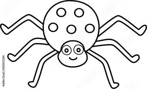 spider cartoon lineart