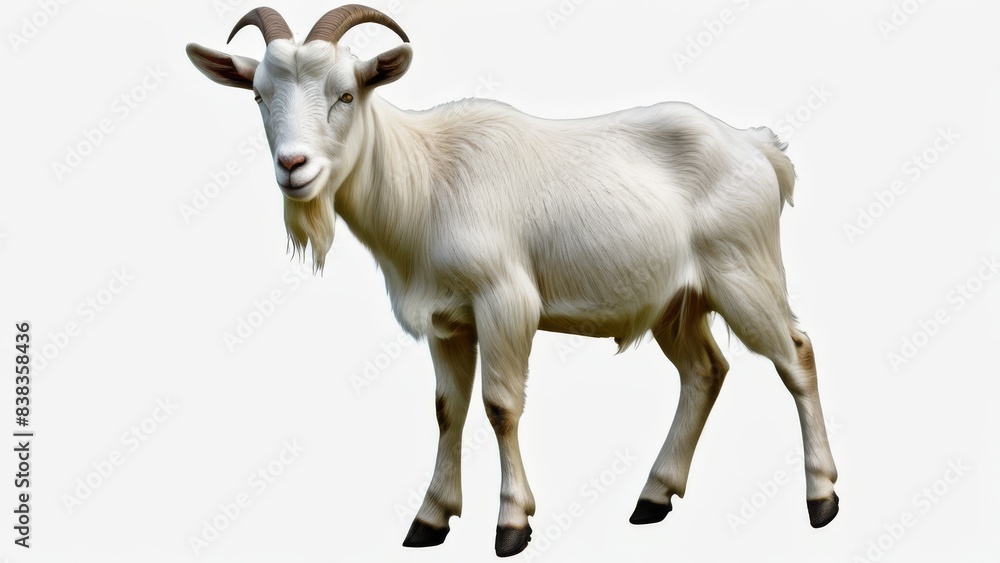 goat on a white background goat on a white background