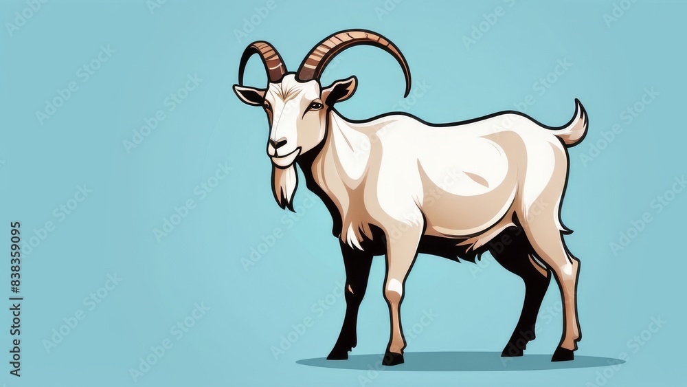 Fototapeta premium illustration of a goat