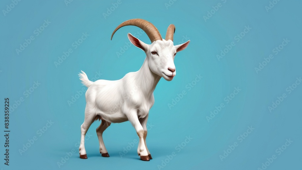 Obraz premium goat on the beach