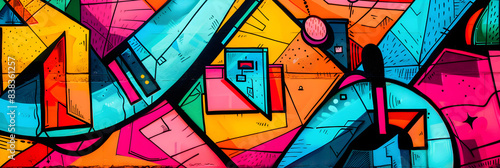 Urban Imagery Modern Graffiti Style