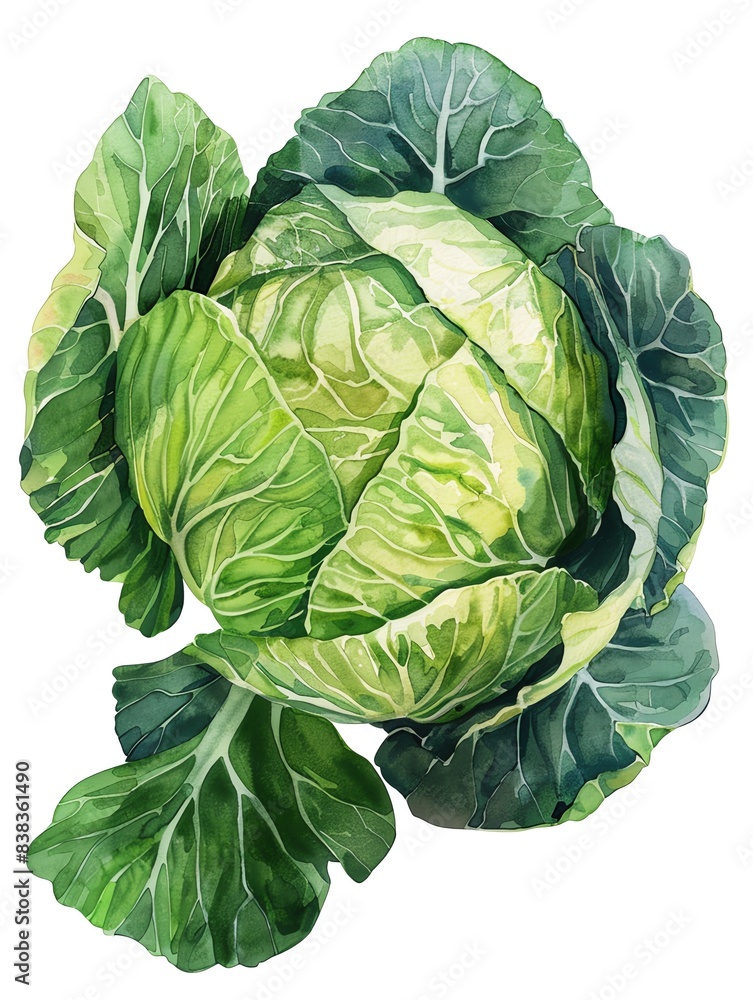 Obraz premium cabbage isolated