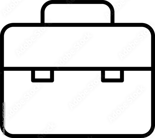 Briefcase line icon. Case icon set. Bag line icon vector .