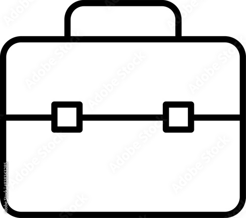 Briefcase line icon. Case icon set. Bag line icon vector .