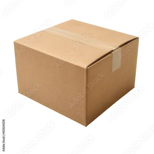 cardboard box isolated on transparent background