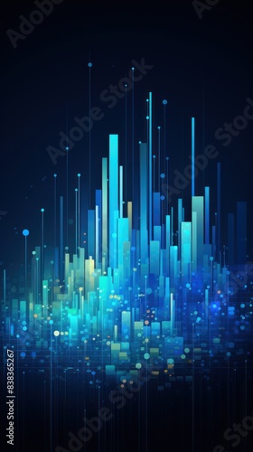 Abstract statistics chart wallpaper background illustration data visualization graph trend analysis line report charting tool statistical stock market growth company