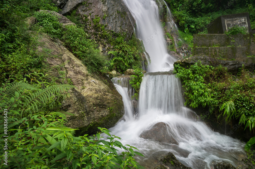 Beautiful Paglajhora waterfall on Kurseong, Himalayan mountains of Darjeeling, West Bengal, India. Origin of Mahananda River flowing through Mahananda Wildlife Sanctuary, Siliguri and Jalpaiguri. Beautiful Paglajhora waterfall on Kurseong, Himalayan mountains of Darjeeling, West Bengal, India. Origin of Mahananda River flowing through Mahananda Wildlife Sanctuary, Siliguri and Jalpaiguri.