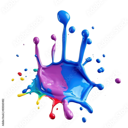 colorful paint splash 