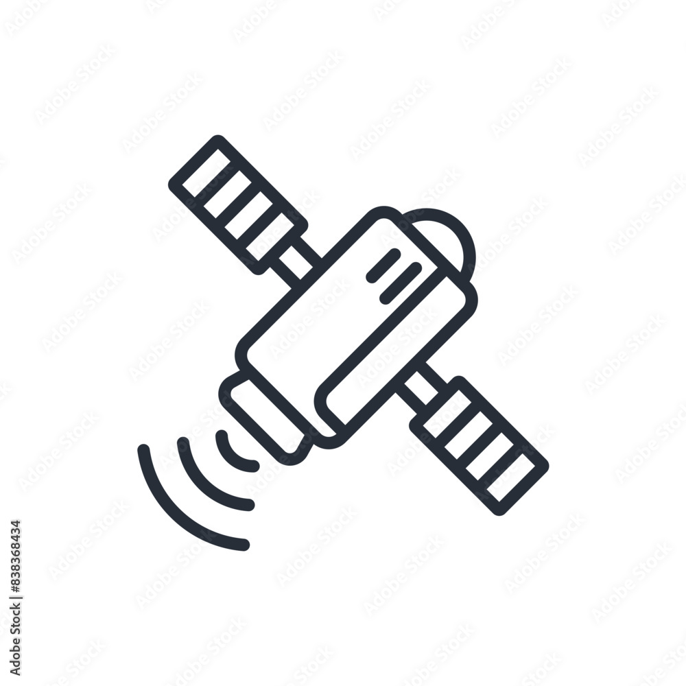 satellite icon. vector.Editable stroke.linear style sign for use web design,logo.Symbol illustration. satellite icon. vector.Editable stroke.linear style sign for use web design,logo.Symbol illustration.