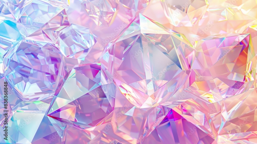 Fototapeta premium A vibrant background filled with shiny diamonds and gems
