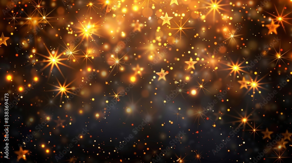 Glowing shiny Christmas background with stars Glowing shiny Christmas background with stars