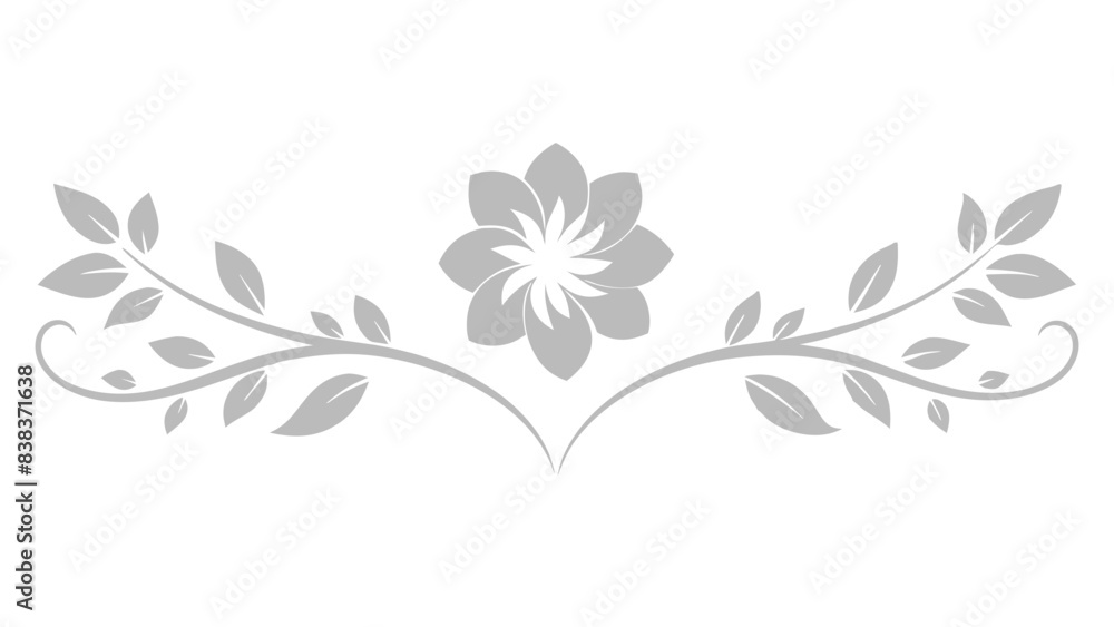 subtle wreath border with grey leaves and delicate design. subtle wreath border with grey leaves and delicate design.
