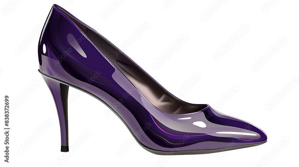 Purple high heels, elegant and feminine Purple high heels, elegant and feminine