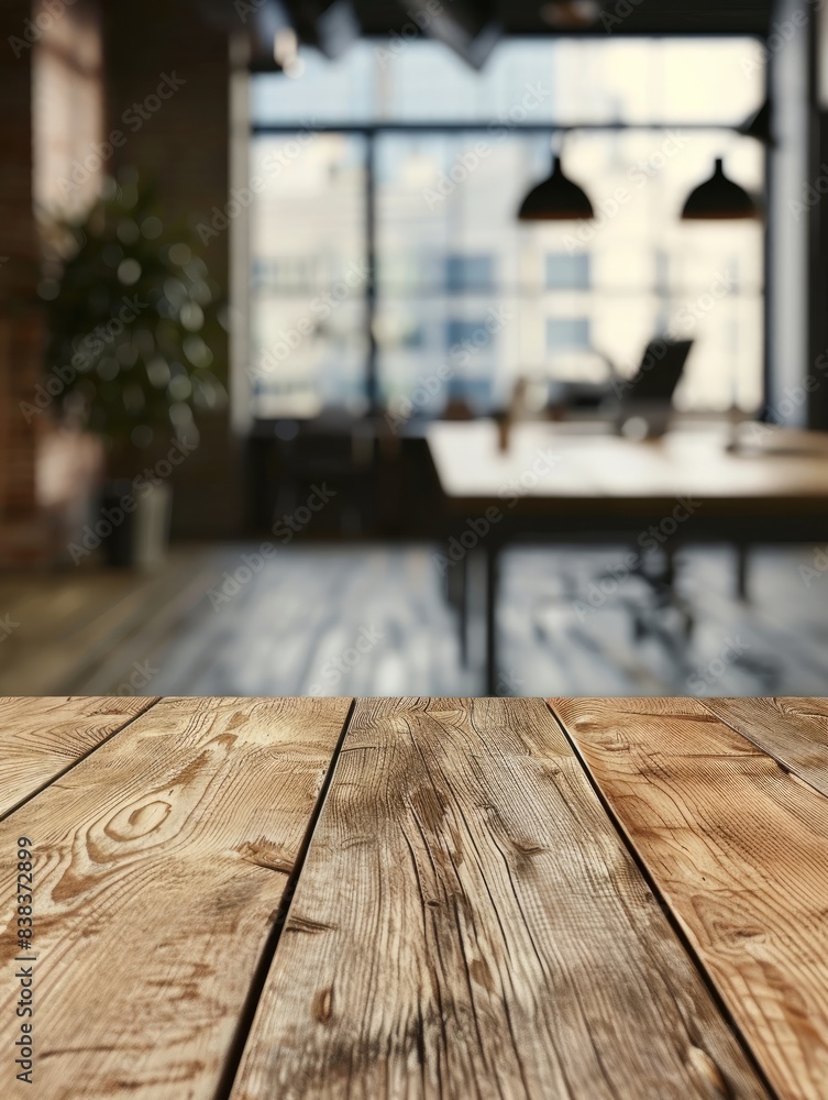 Table Top And Blur Office of the Background