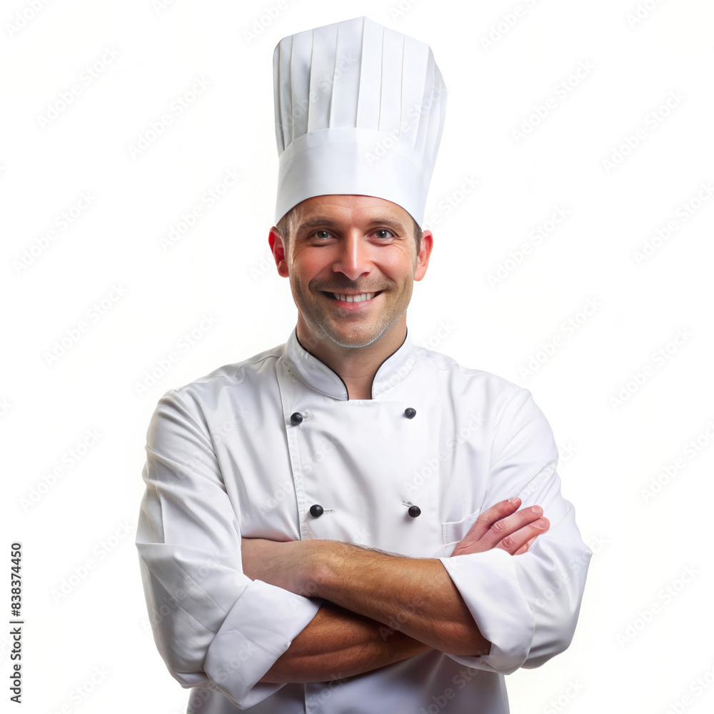 Cook Worker on a White Background Cook Worker on a White Background
