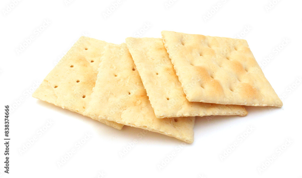 Cracker isolated on white background Cracker isolated on white background