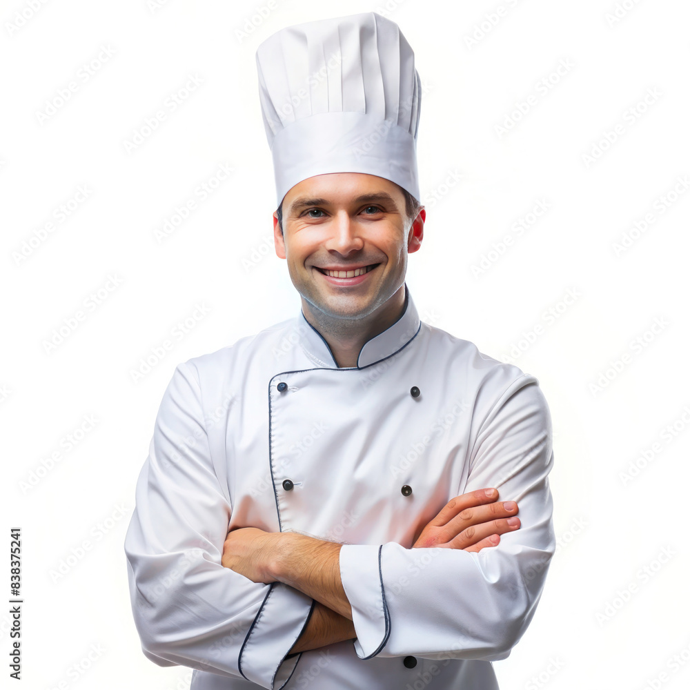 Cook Worker on a White Background Cook Worker on a White Background