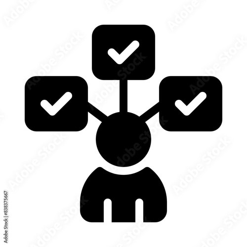 person glyph icon
