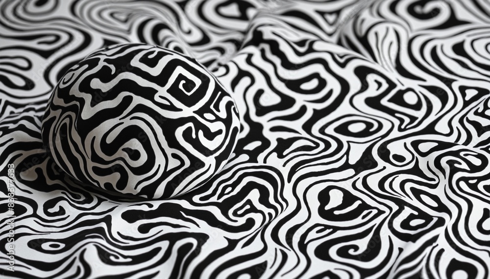 Abstract black and white geometric shape pattern illustration, wall paper Abstract black and white geometric shape pattern illustration, wall paper